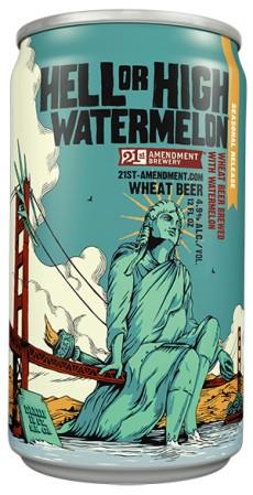 21st Amendment - Hell or High Watermelon Wheat (12oz can) (12oz can)