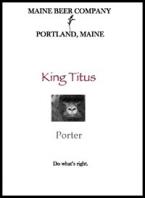 Maine Beer - King Titus (16oz bottle)